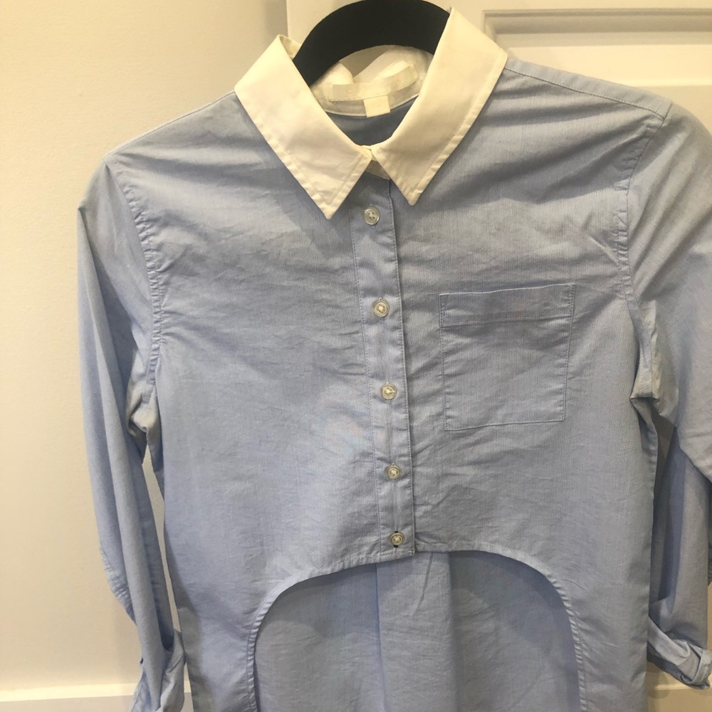 Johnathan Simkhai Blue crop top